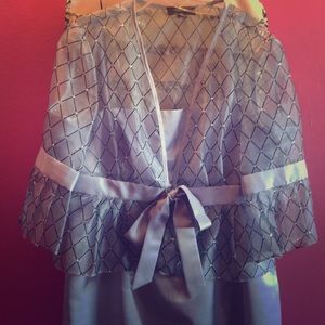 Periwinkle mother of the bride formal dress